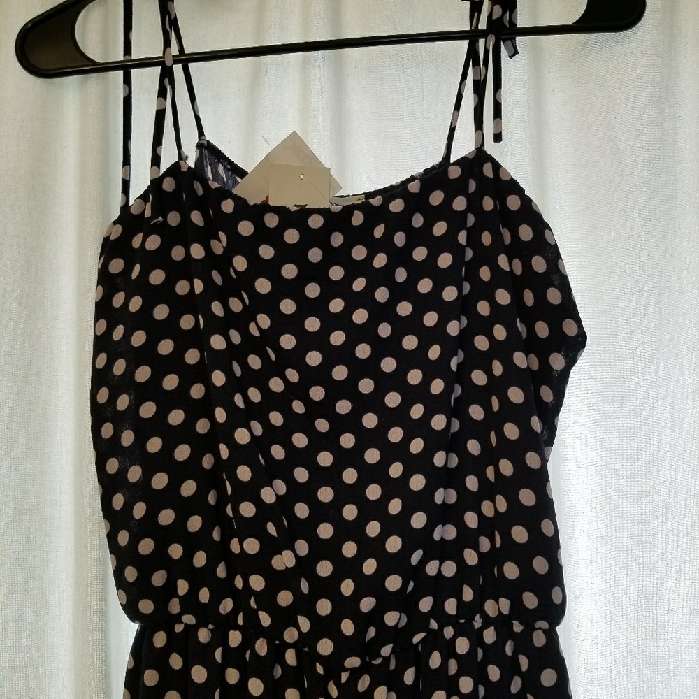 Polka dot jumper dress